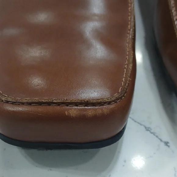 Rockport Women's Brown Loafers Sz9.5 Leather Upper Pre-owned - Picture 3 of 8